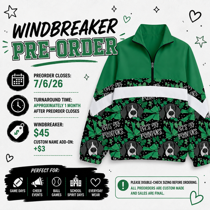 PREORDER Pointer Bows Windbreaker