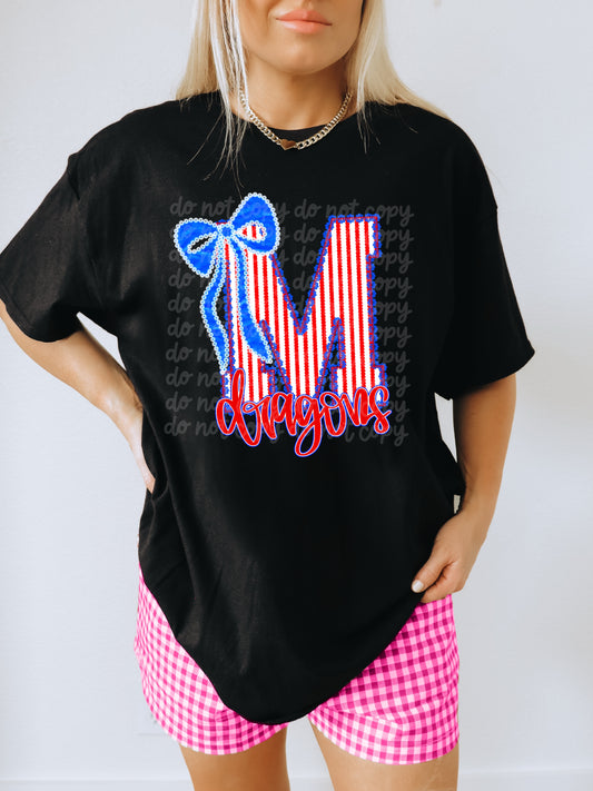 Seersucker Dragons Tee