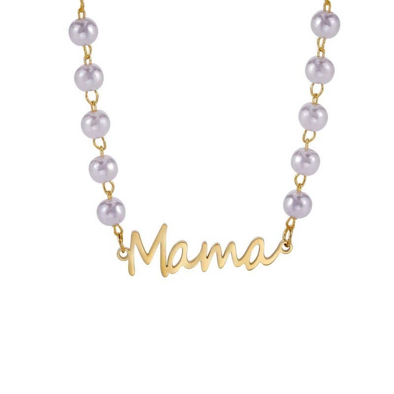 18K STAINLESS STEEL TARNISH FREE MAMA NECKLACE
