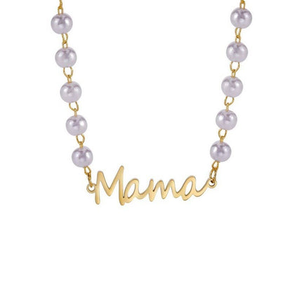 18K STAINLESS STEEL TARNISH FREE MAMA NECKLACE
