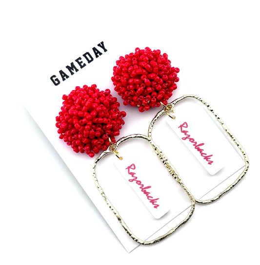 Arkansas Script Earrings