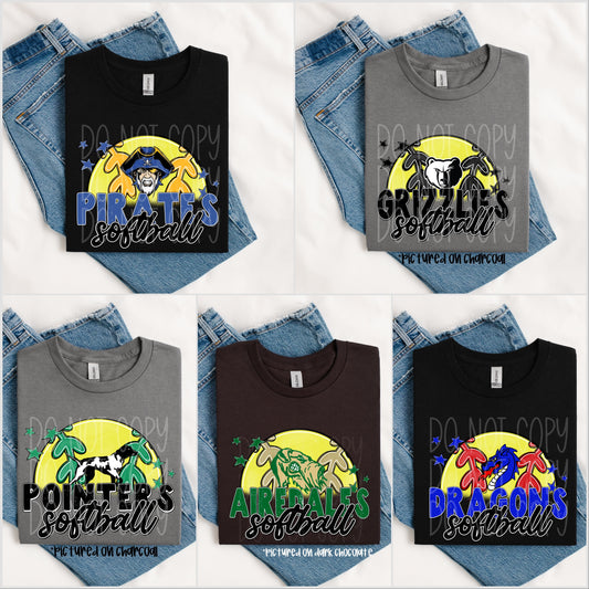 TOTW: Softball and Stars Mascot