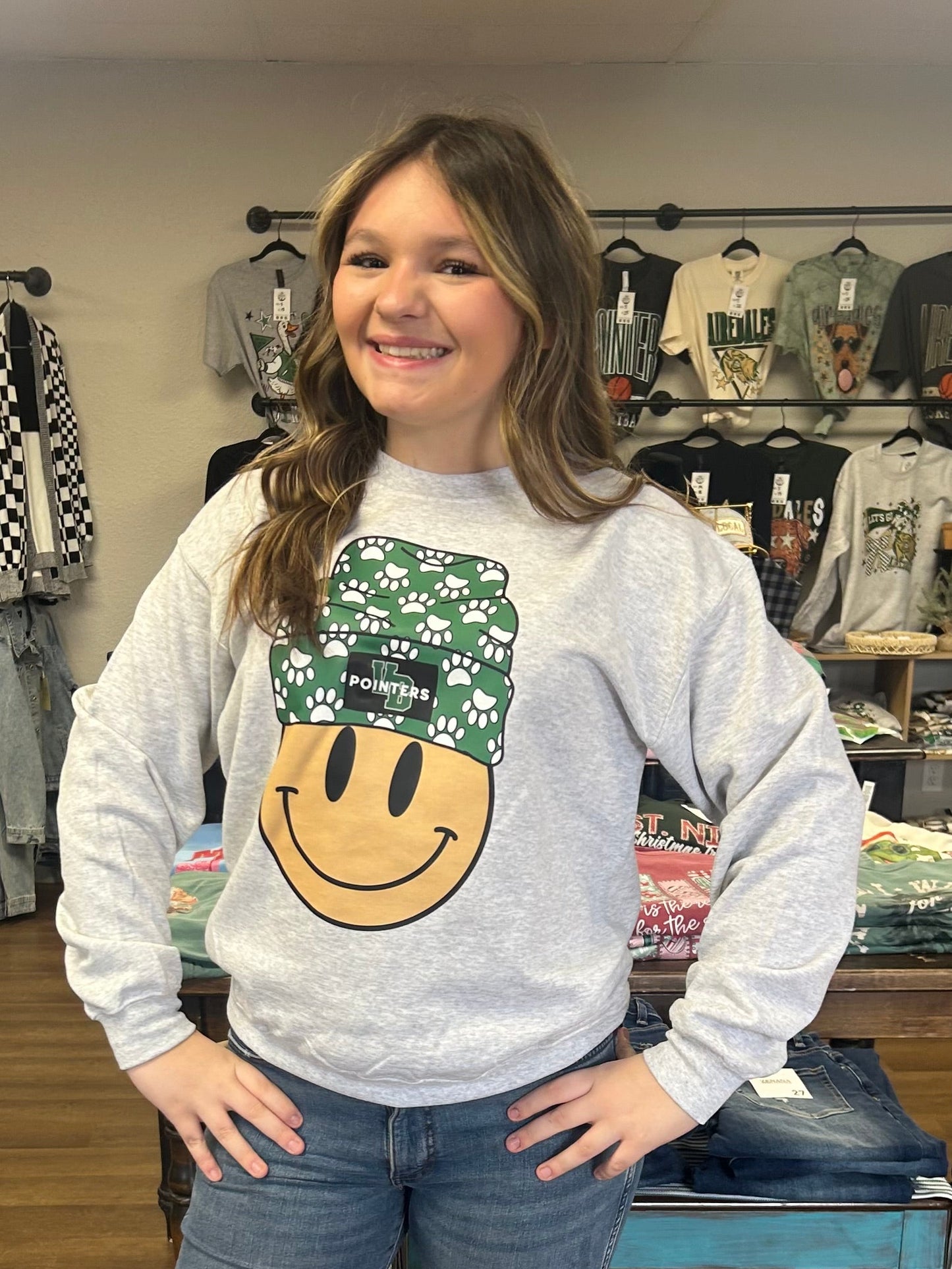 RTS Happy Pointer Beanie Sweatshirt