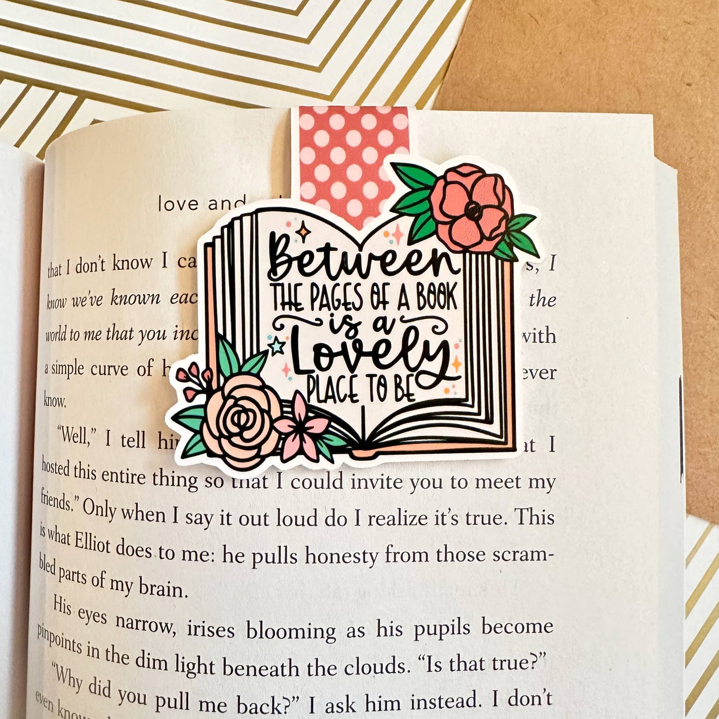 Between the Pages of a Book is Lovely Cute Magnetic Bookmark