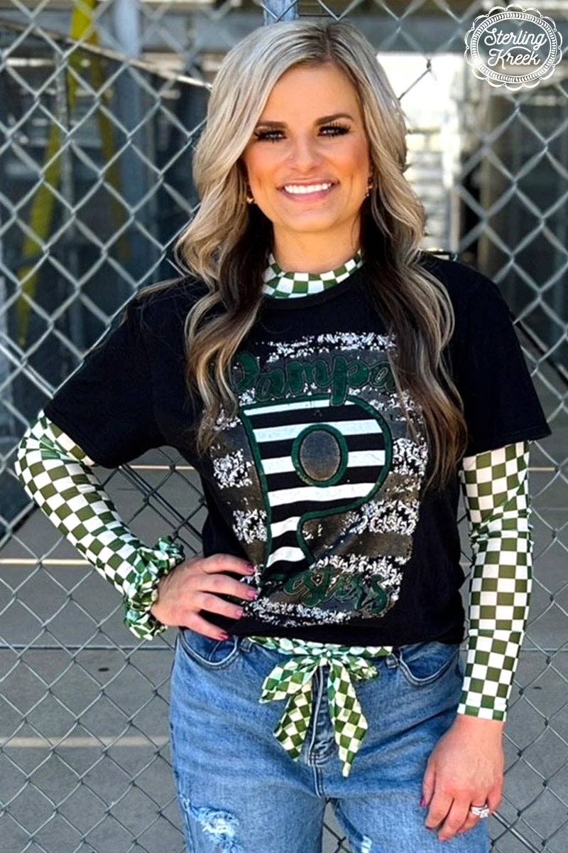 Pep Rally Mesh Top Green