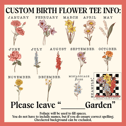 Birth Flower Garden Tee