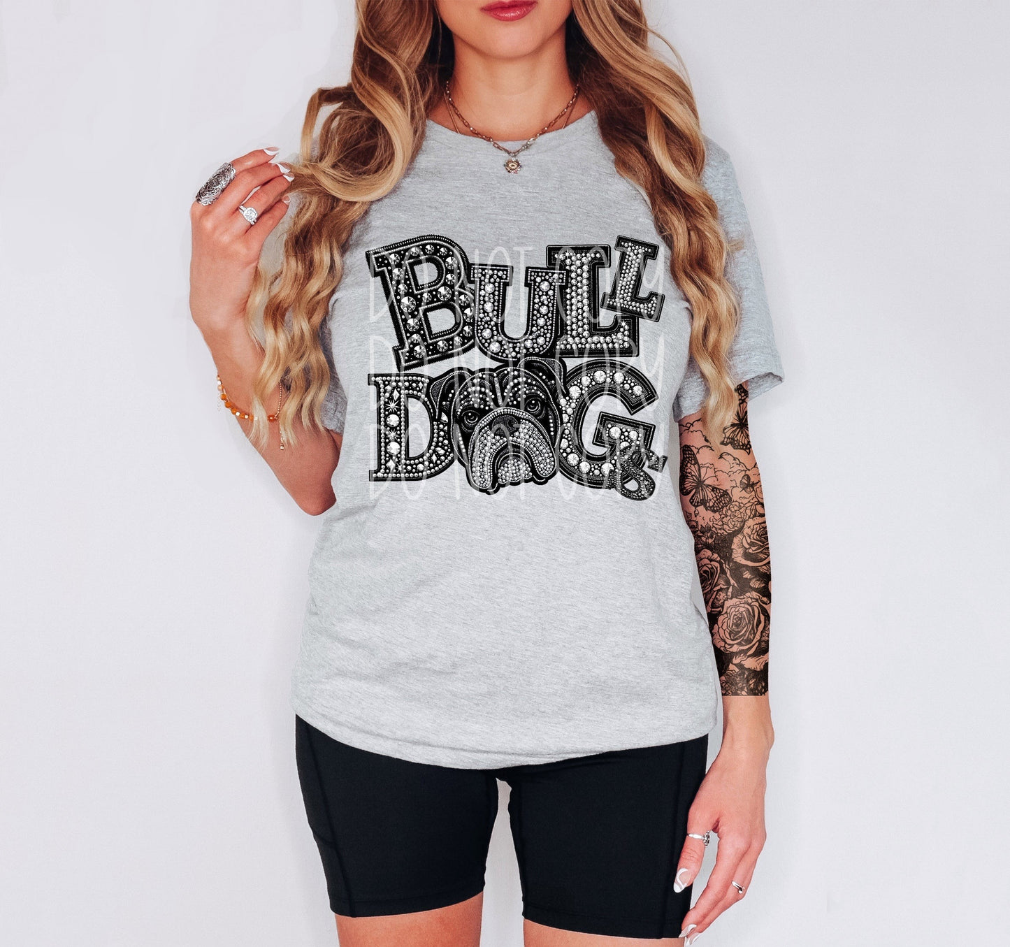 Bulldogs Faux Rhinestone Tee