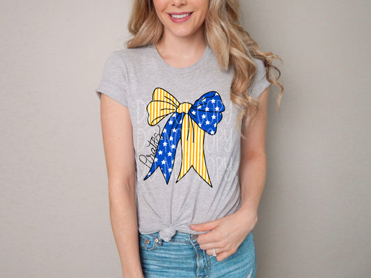 Pirates Stars and Stripes Bow Tee