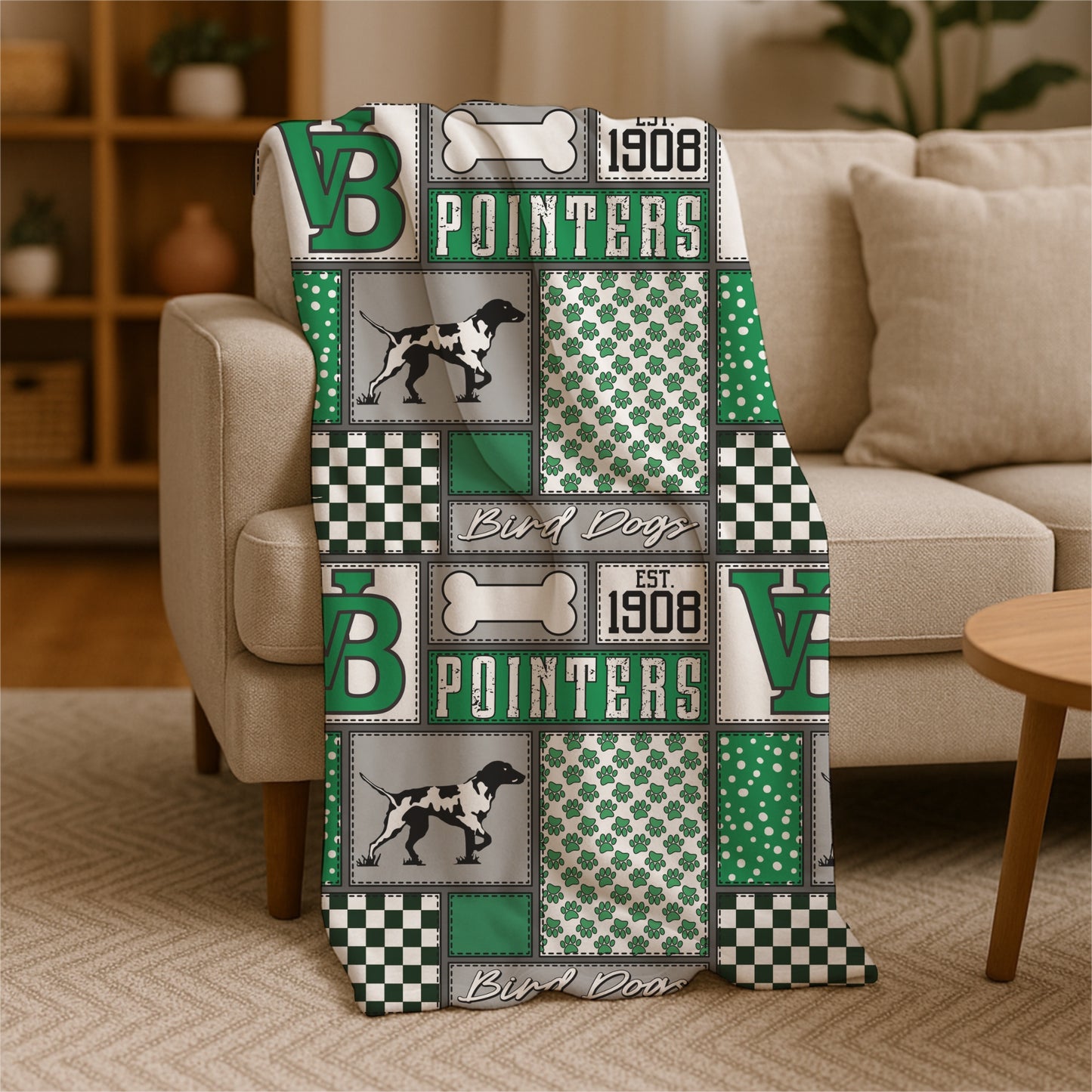 RTS Faux Pointers Quilt Blanket