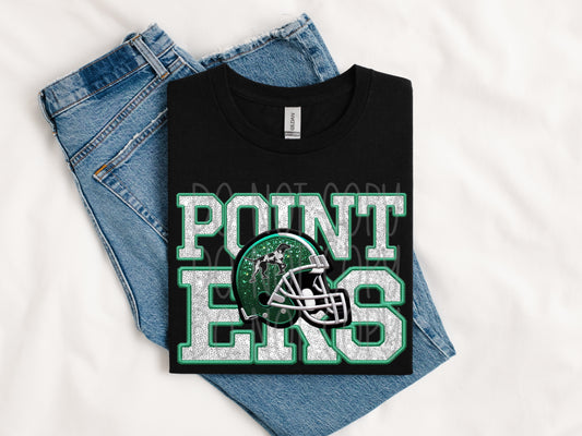 Pointers Football Faux Sequins Tee