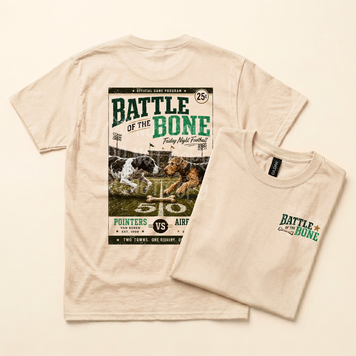 Battle of the Bone Football Program Tee