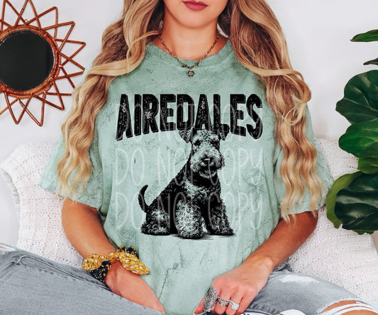 Airedales Grunge Tee