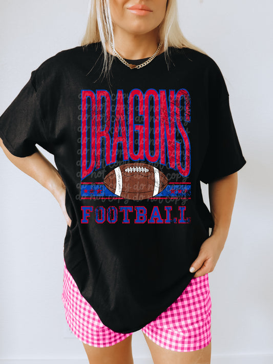 Dragons Vintage Football Tee