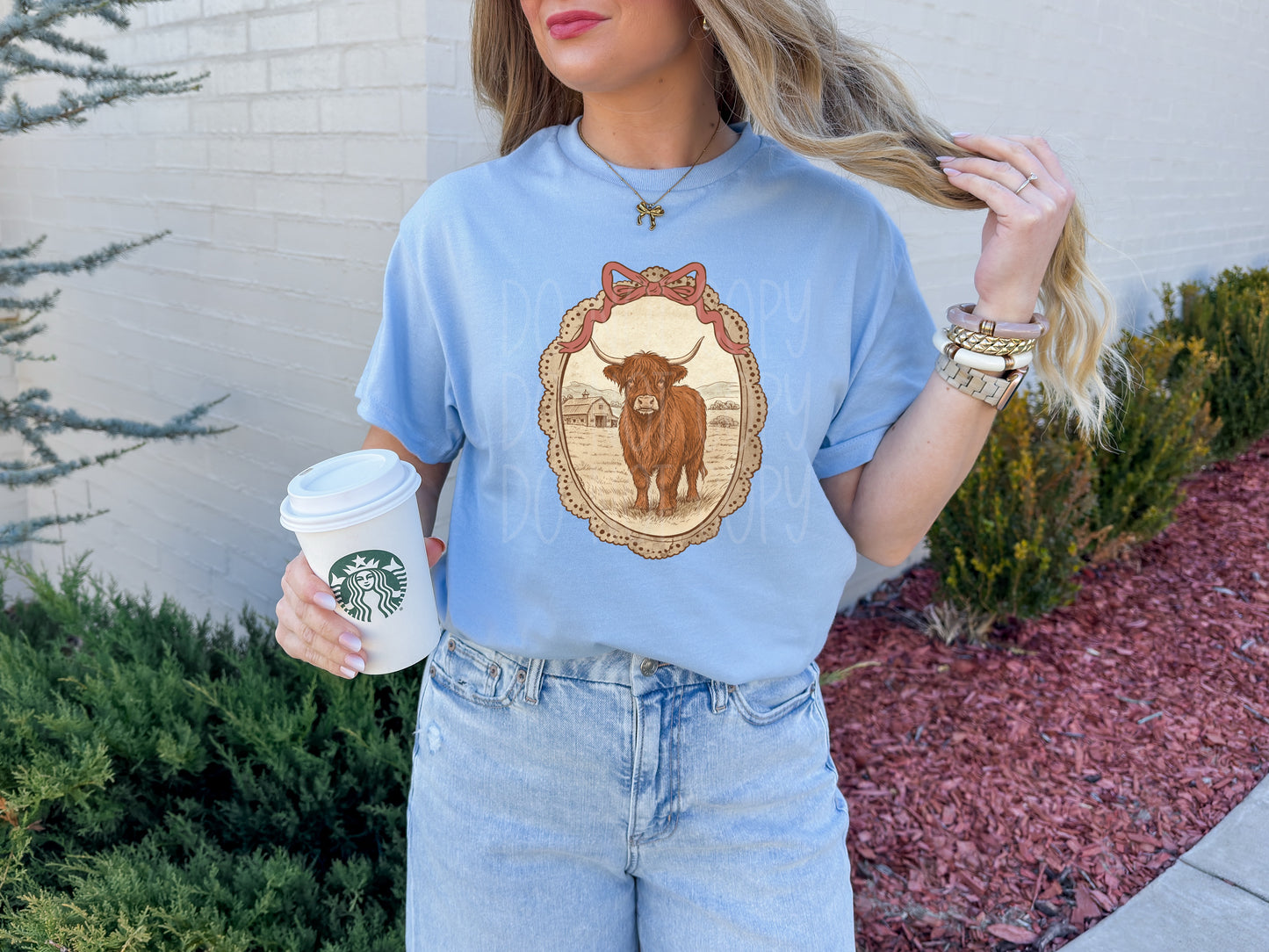 Vintage Highland Cow Tee