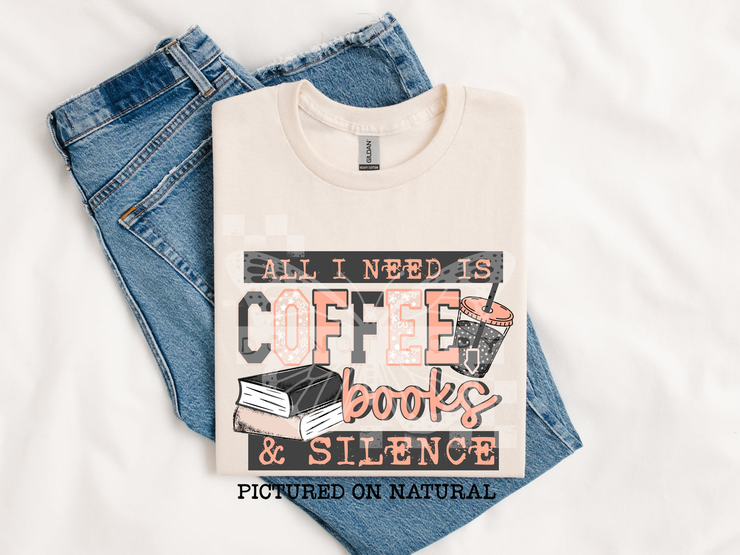 Coffee Books & Silence Tee