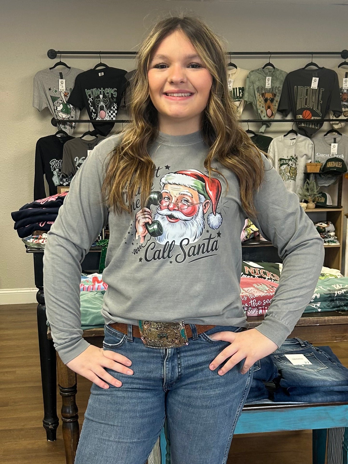 RTS Don’t Make Me Call Santa Long Sleeve Tee