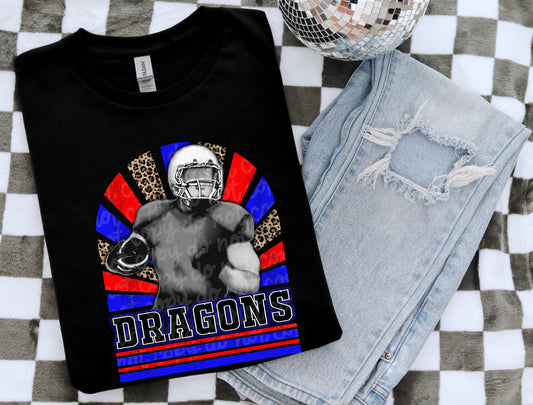 Dragons Football Player Tee