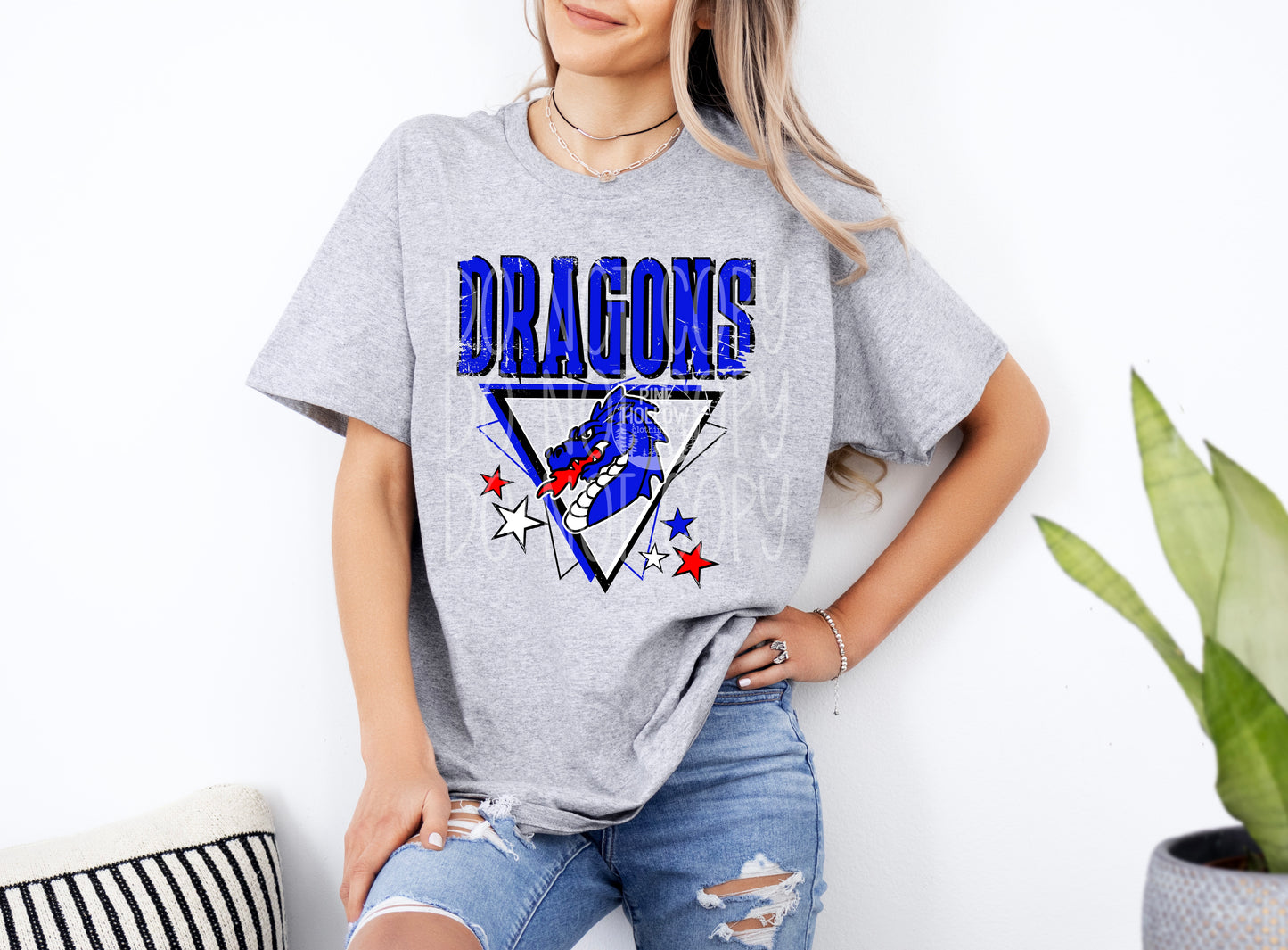 Dragons Retro Triangle Tee