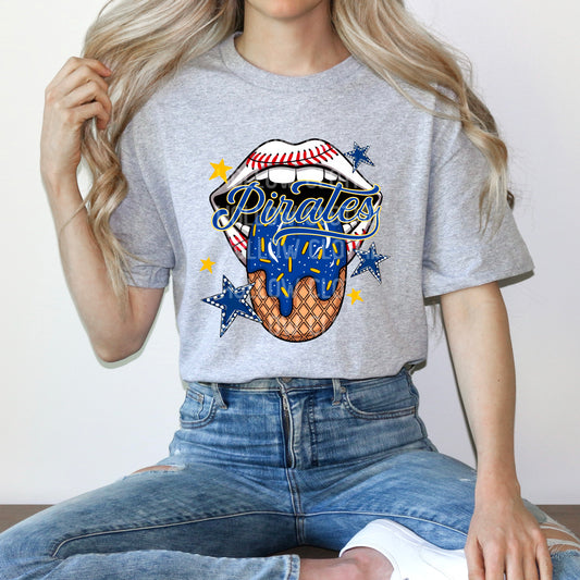 Pirates Baseball Drip Tee