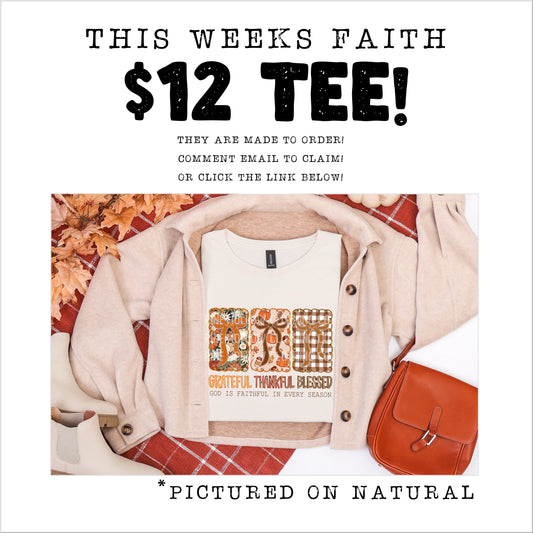 TOTW: Grateful Thankful Blessed