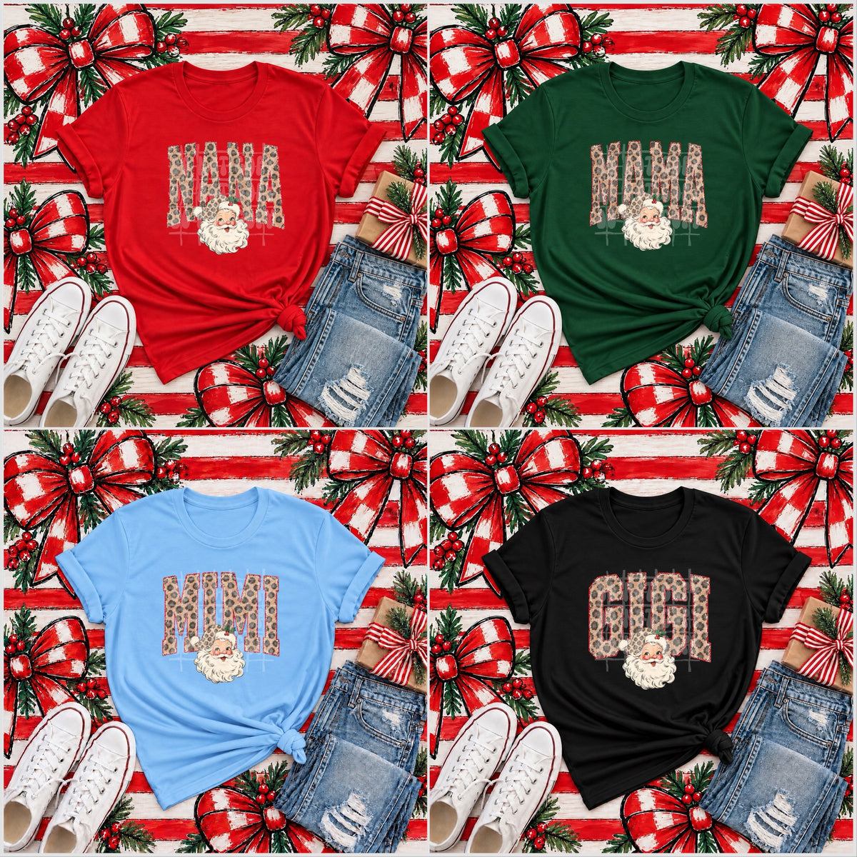 TOTW: Mama Grandma Leopard Santa Tee
