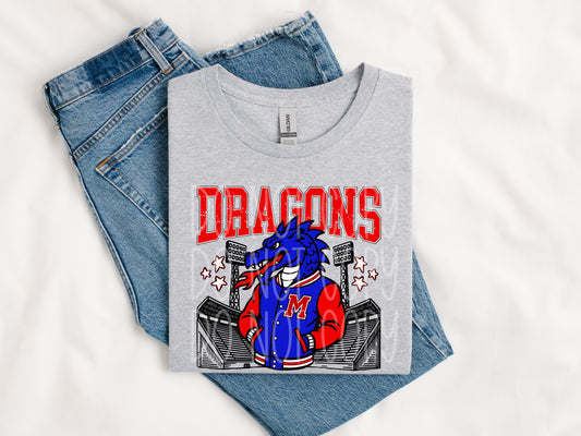 Dragons Letterman Tee