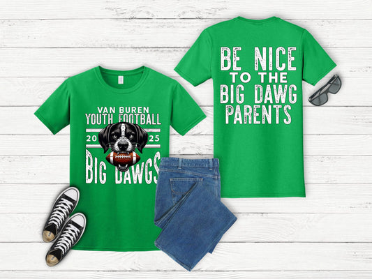 Youth Football 2025 Parents Tee