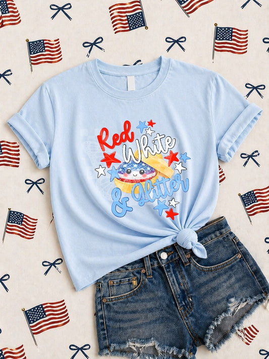 TOTW: Red White and Glitter Tee