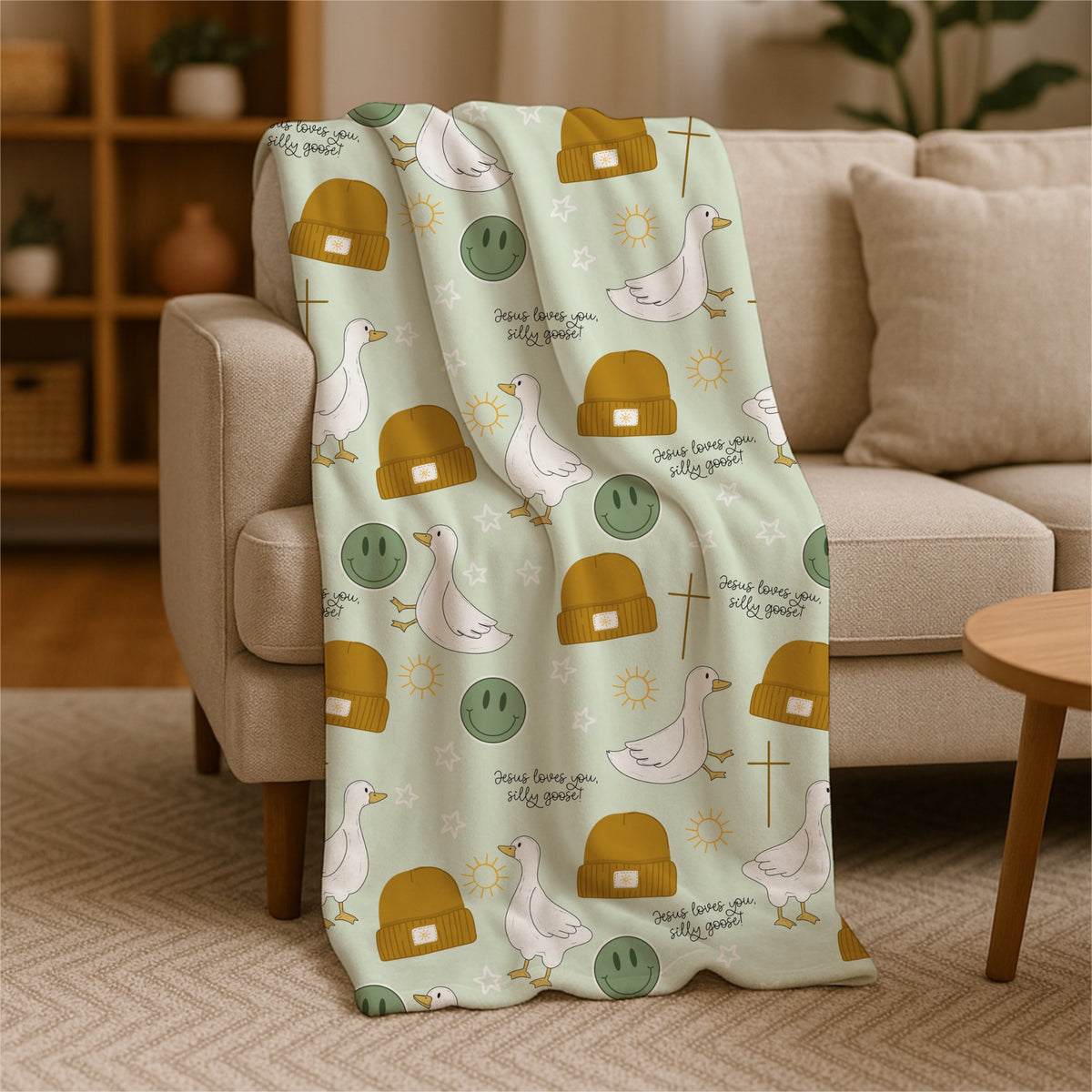 Pre-Order Silly Goose Jesus Loves You Boys Blanket