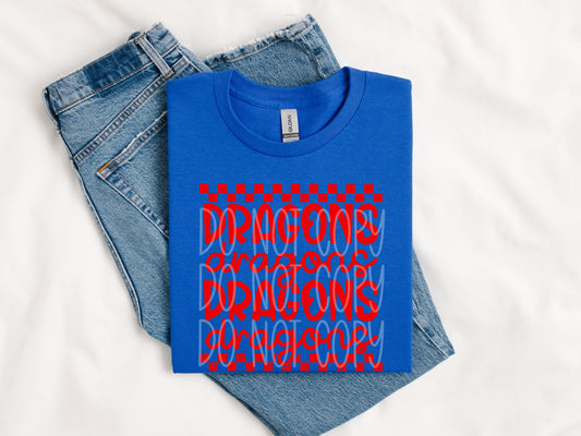 Dragons Checkered Tee