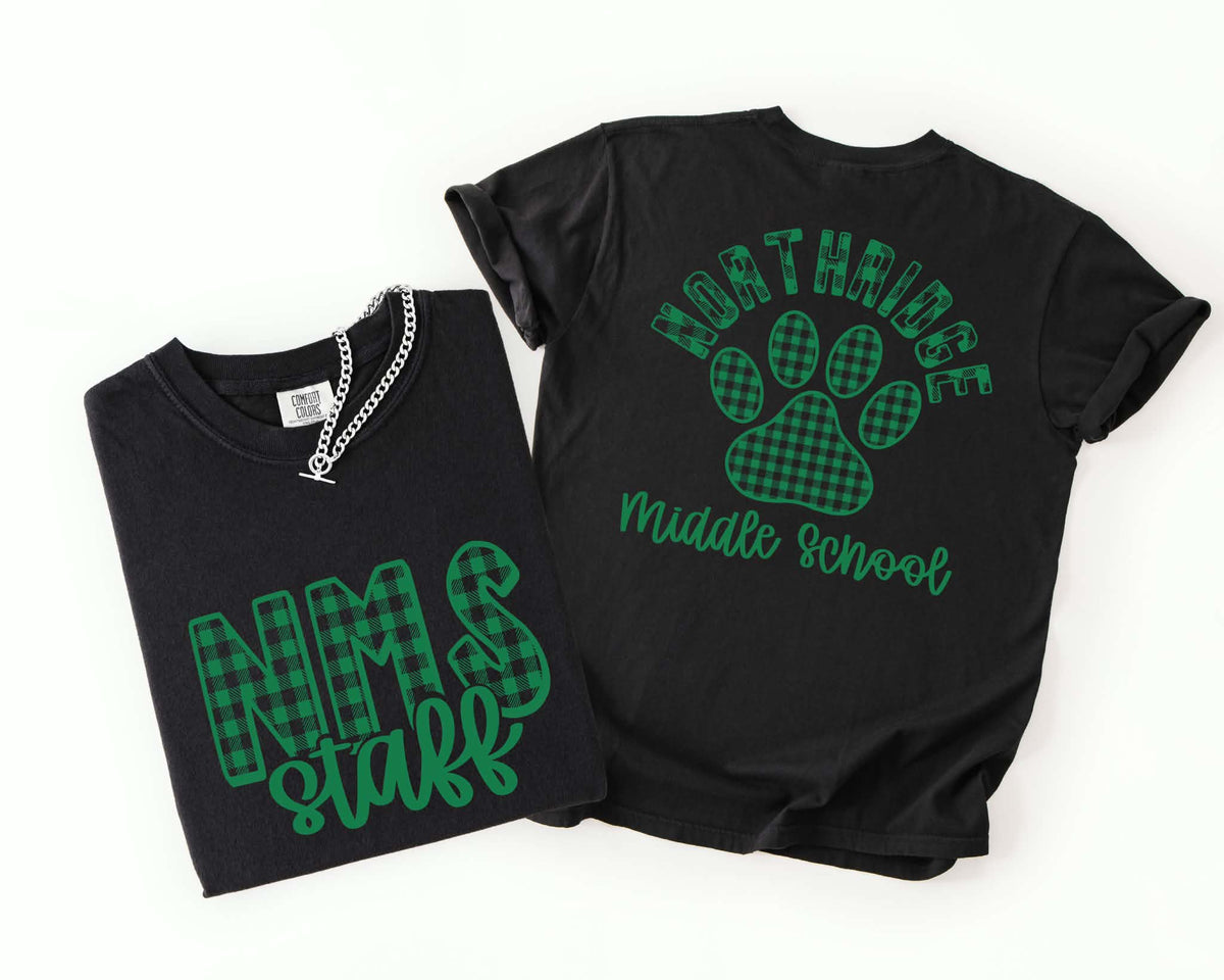 NMS Staff Paw Print Tee