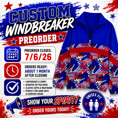 PREORDER Dragon Collage Windbreaker