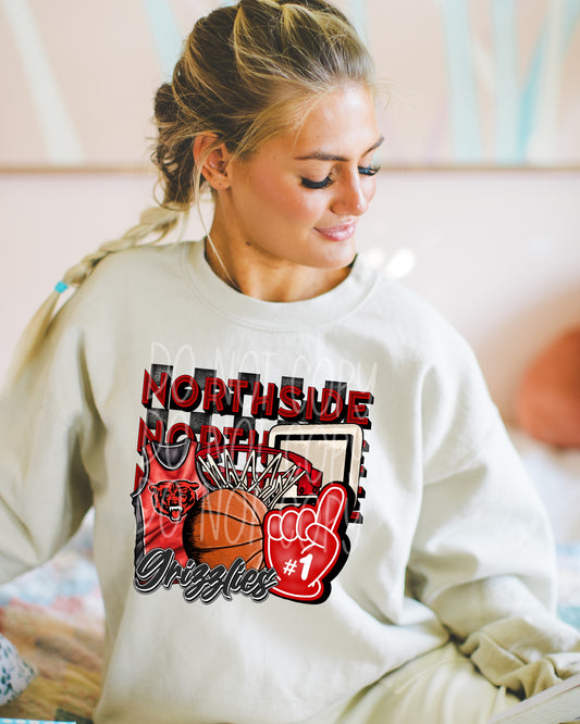 Northside Grizzlies Basketball Tee