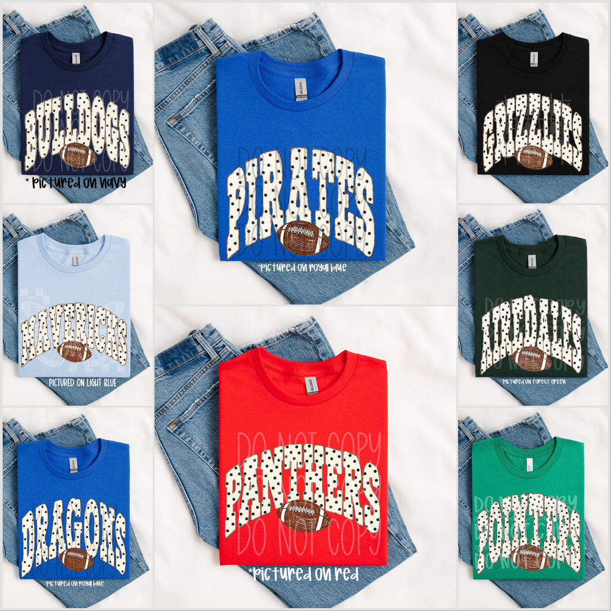 TOTW:  Mascot Dottie Football Tee