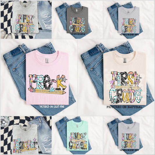 TOTW: Doodle Pencil Grade Tee