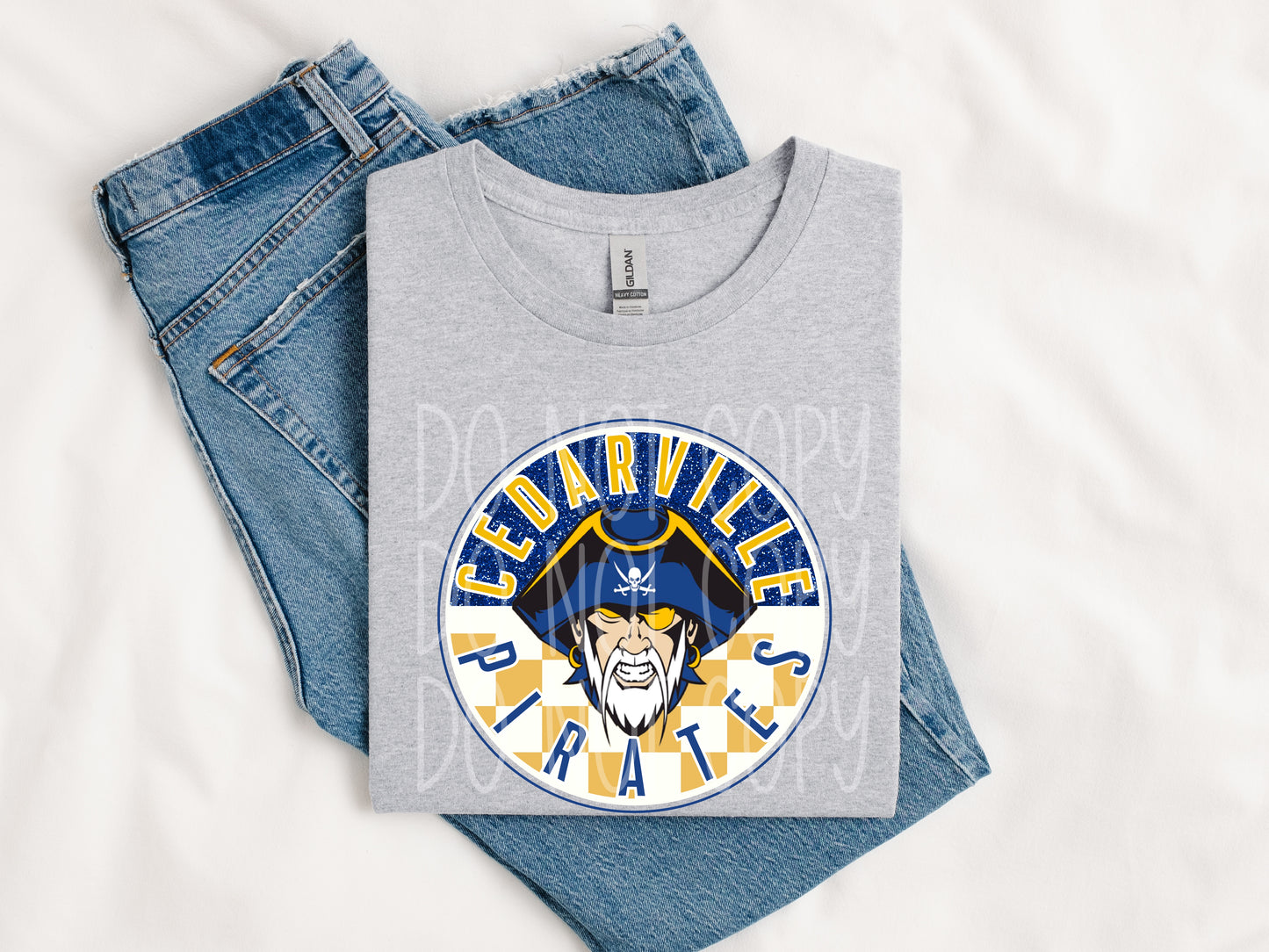 Pirates Checkered Circle Tee