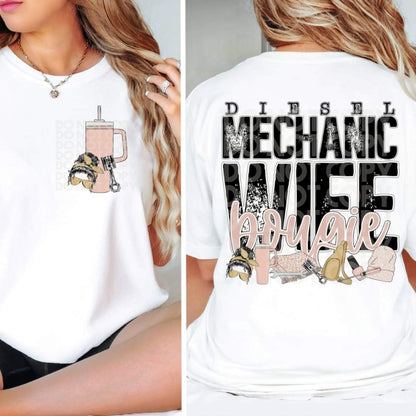 Diesel Mechanic Wife Bougie Tee