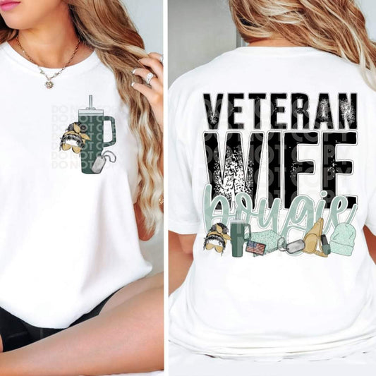 Veteran Wife Bougie Tee