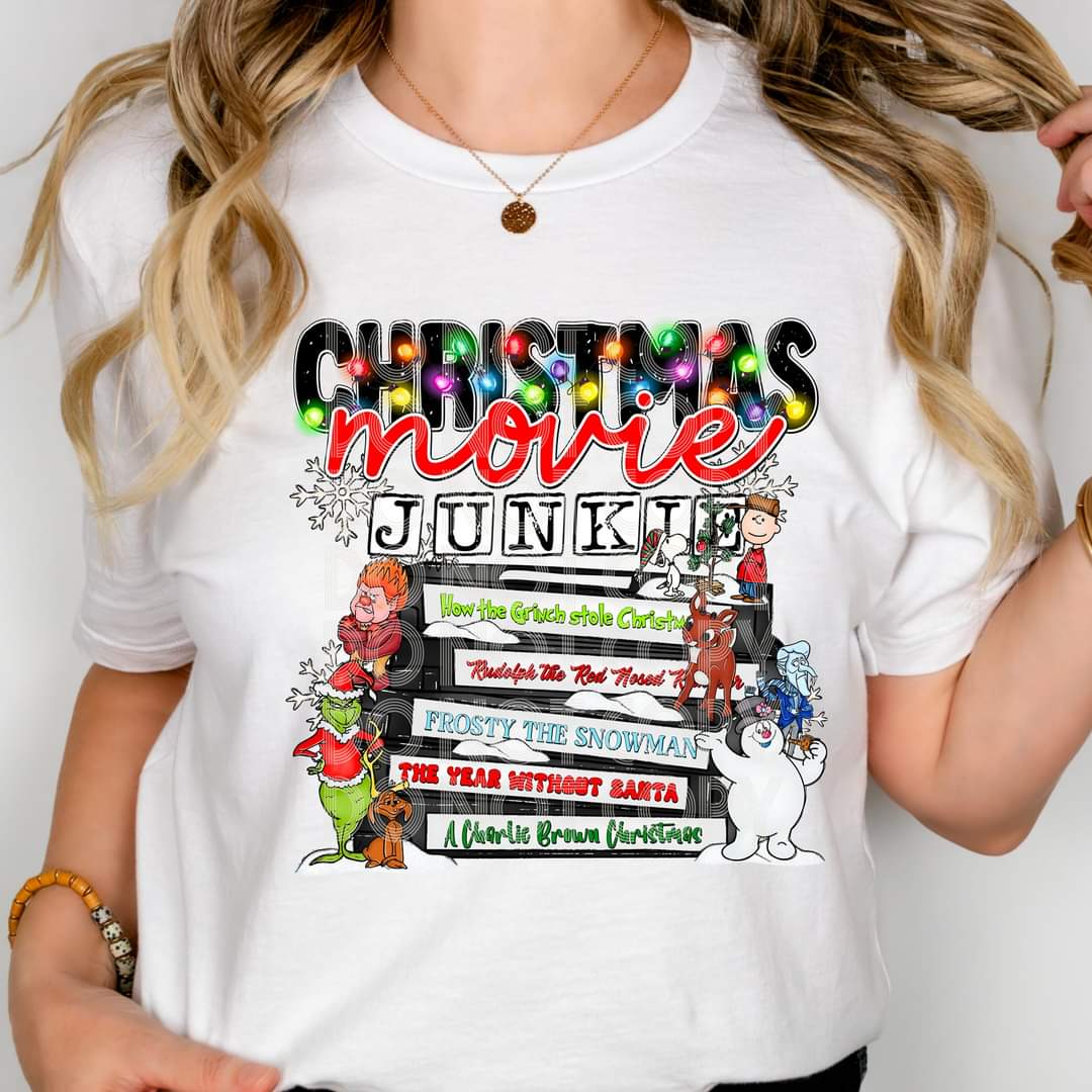 Christmas Movie Junkie Tee