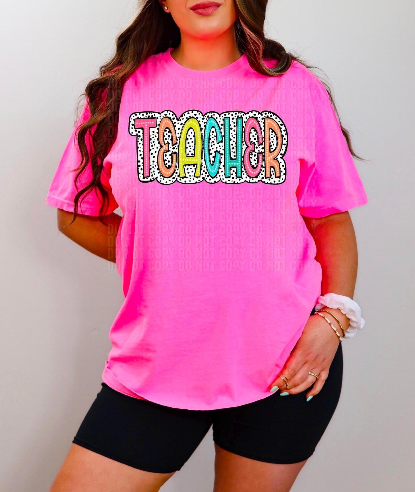 Teacher Spring Dottie Tee