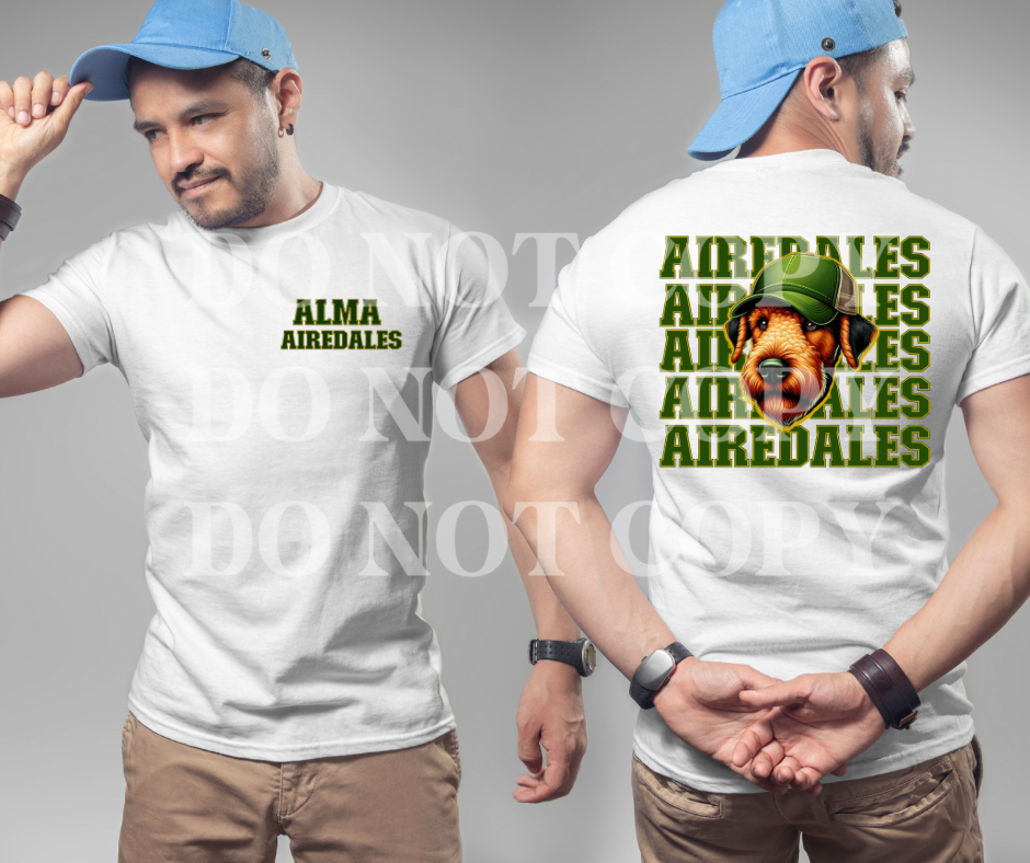 Airedales Ball cap Tee