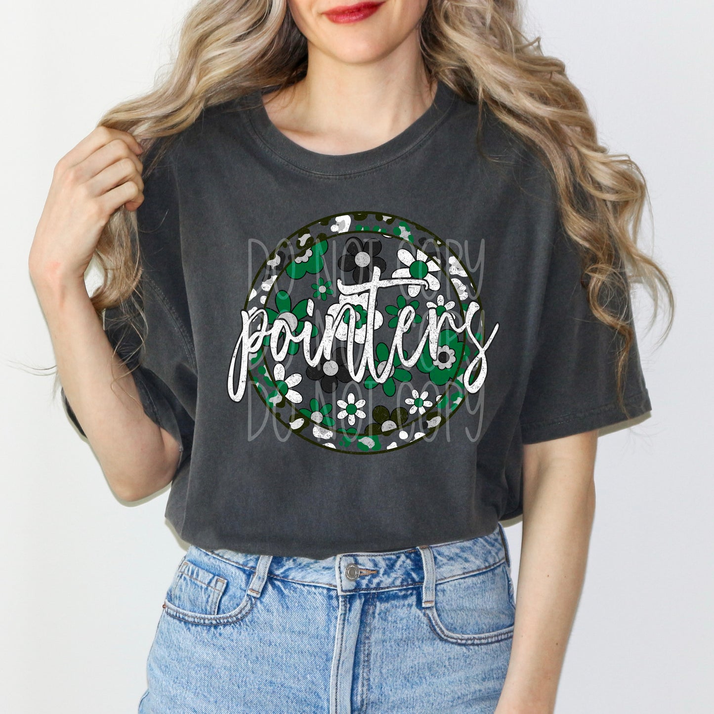 Pointers leopard and Flowers Tee