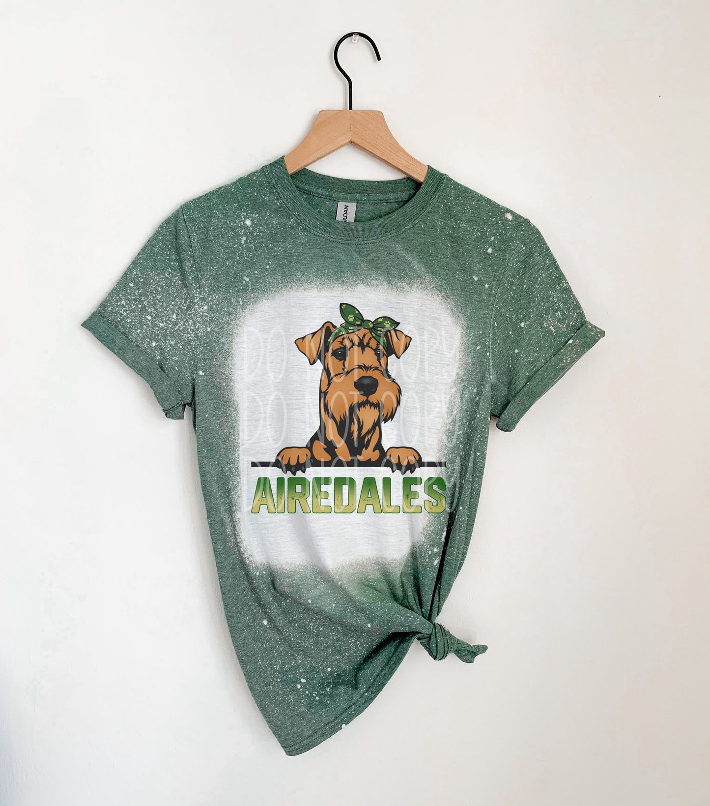 Airedale Dog Headband Tee