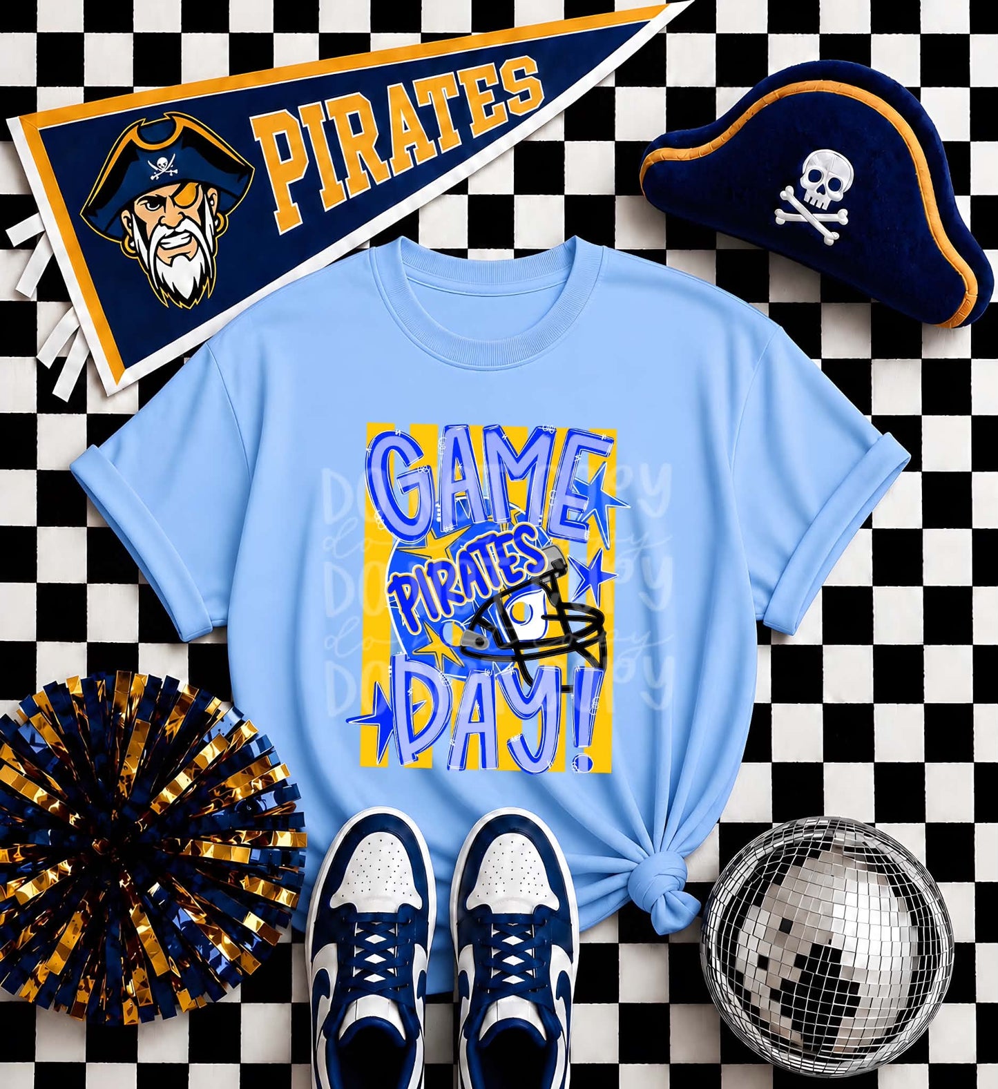 Pirates Game day football helmet