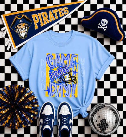 Pirates Game day football helmet