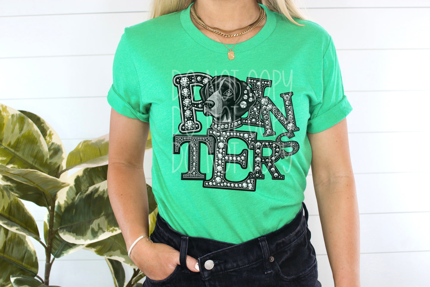 Pointers Faux Rhinestone Tee