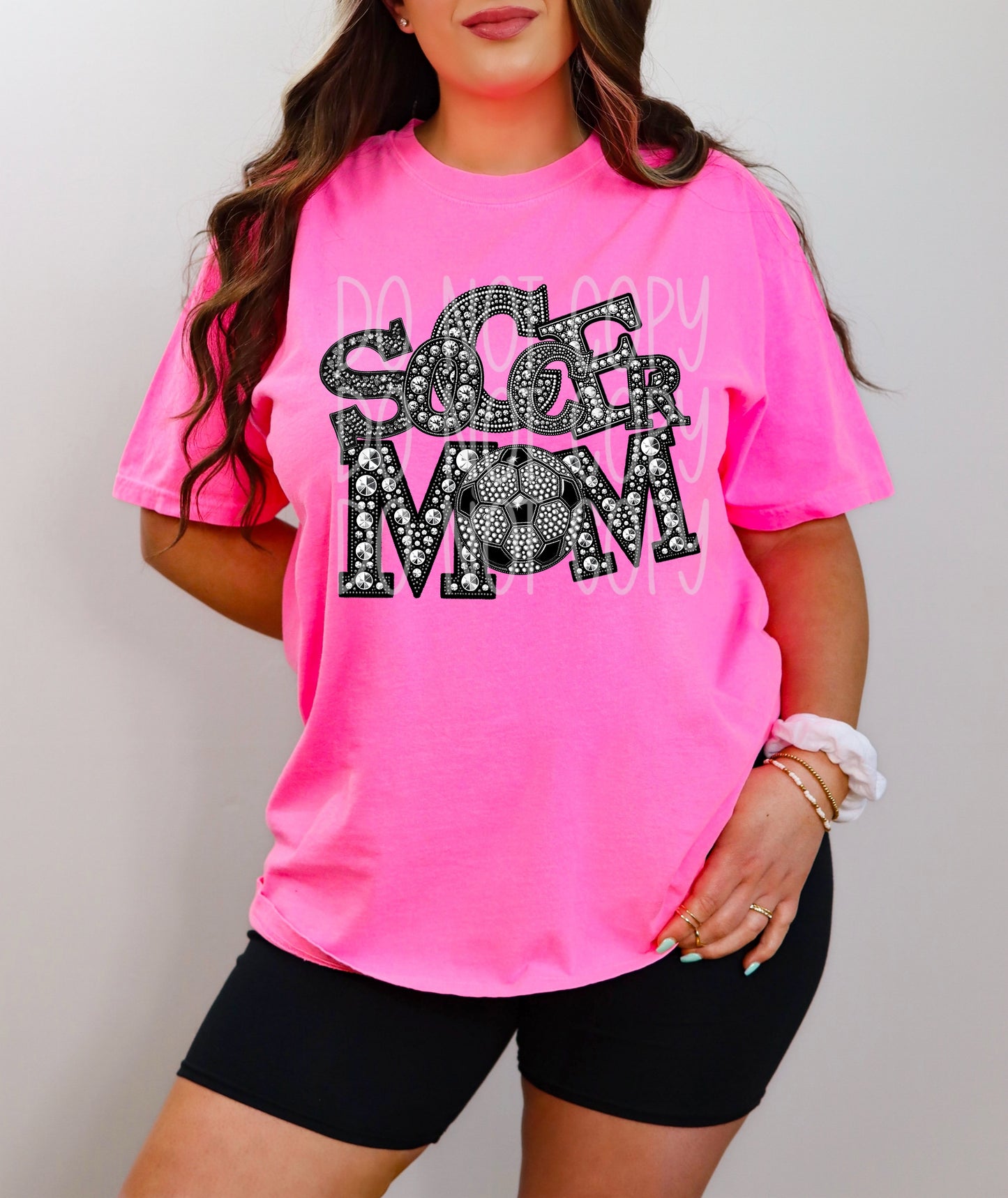 Soccer Mom Rhinestones Tee