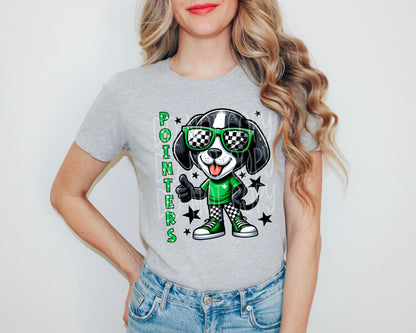 Checkered pointers Dog Tee