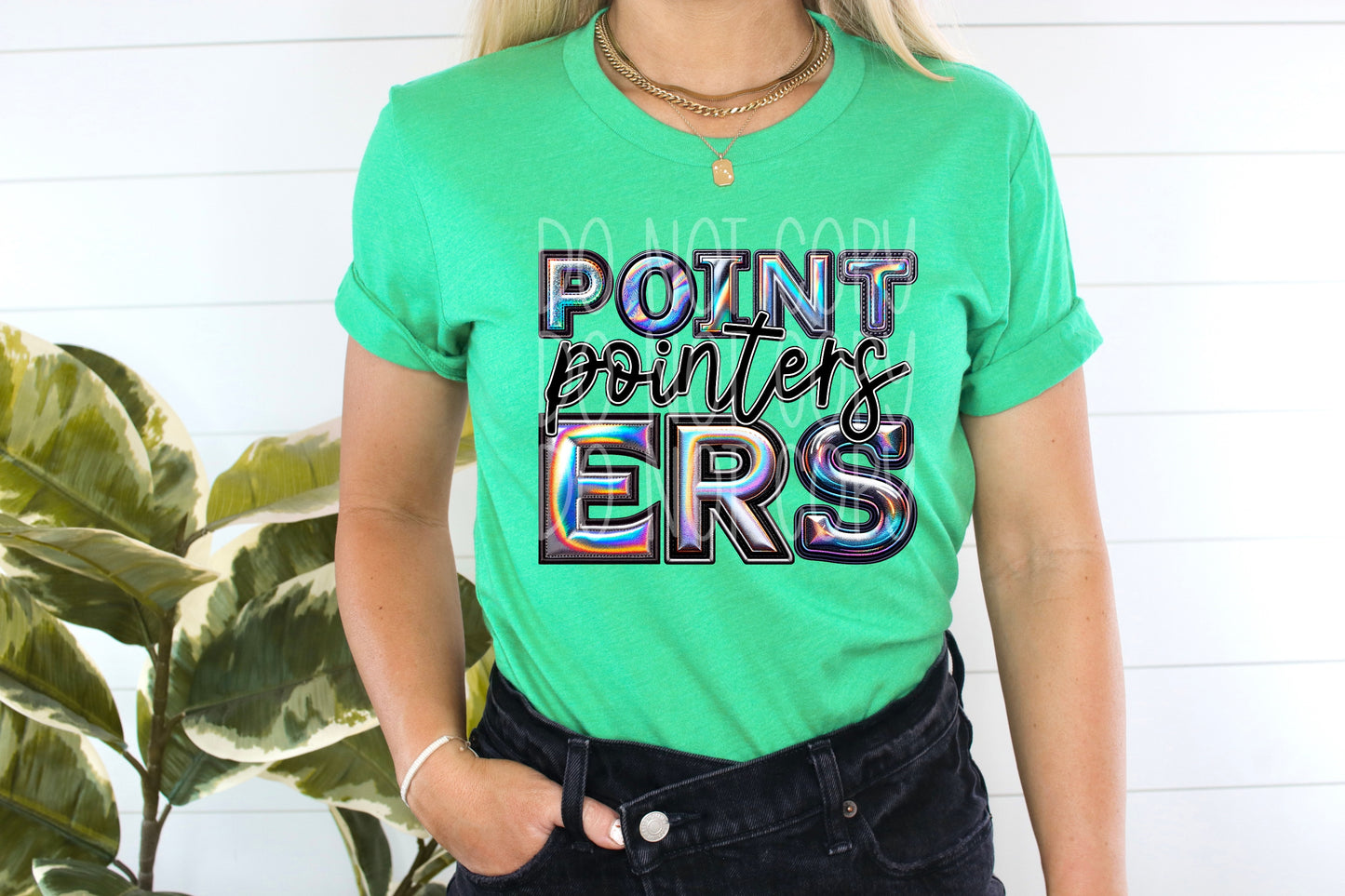 Pointers Faux Holo Tee