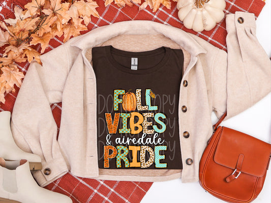 Fall Vibes Airedale Pride Tee